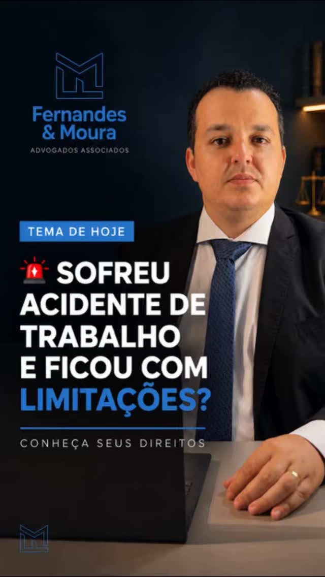 Sofreu acidente de trabalho e ficou com limitações?