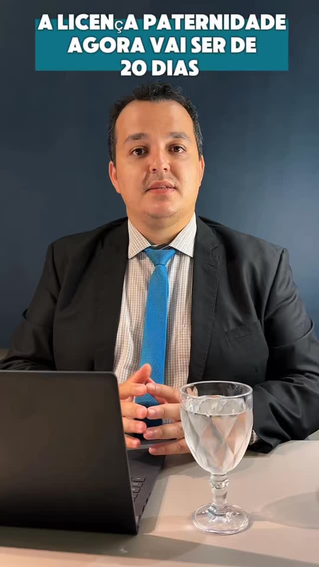 A licença paternidade agora vai ser de 20 dias